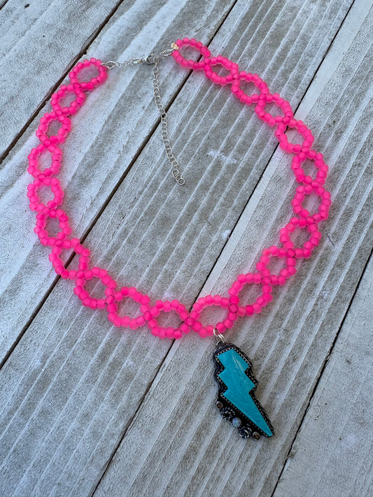 Neon Pink Bolt